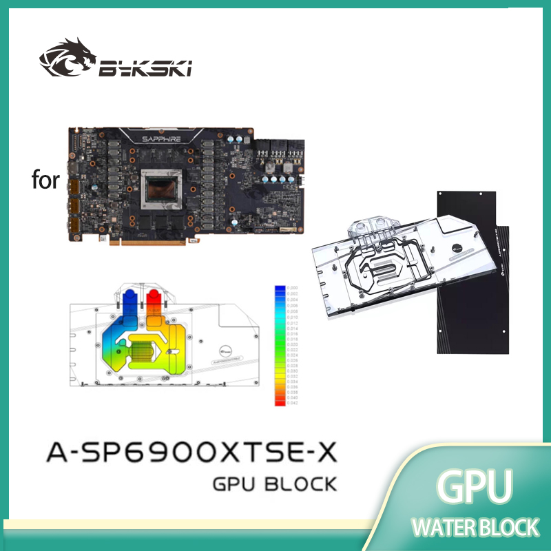 Rx 6900 Xt 16Gb - Bykski GPU-Wasserblock für SAPPHIRE RADEON RX