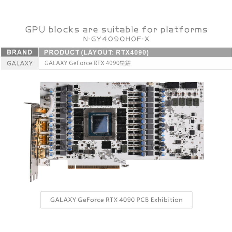 Bykski N-GY4090HOF-X GPU-Block – Rtx 4090 Water Block Full Cover Bewertung und Preis
