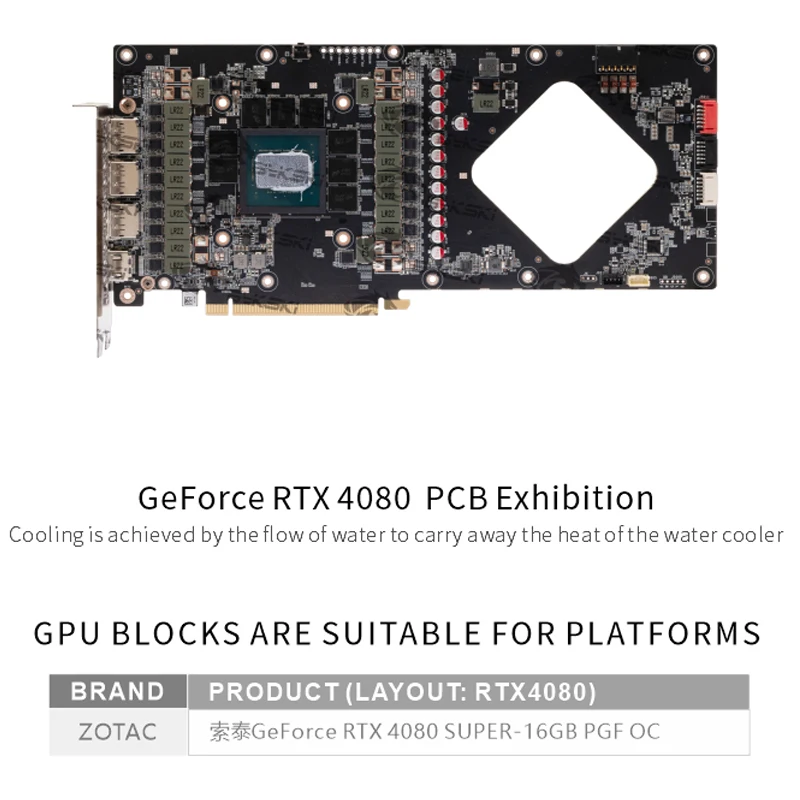 Bykski GPU-Block für Zotac GeF – Rtx 4080 Water Cooling Block Bewertung und Preis