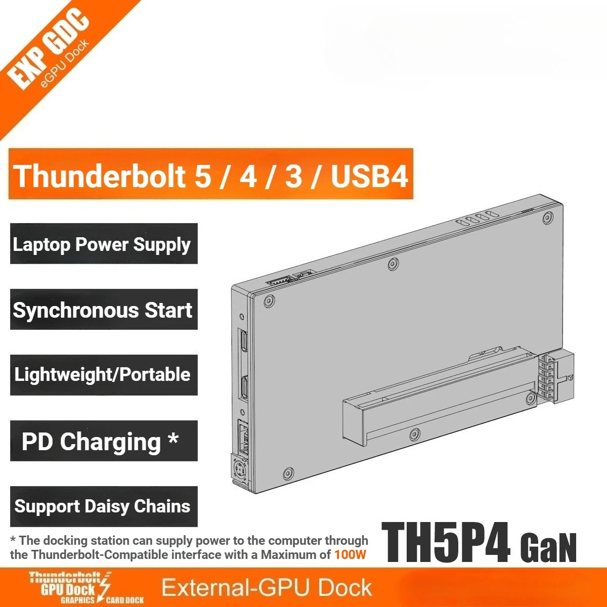 Verbesserte TH5P4GaN Laptop Th – Gpu External Dock Egpu Thunderbolt 4 Bewertung und Preis