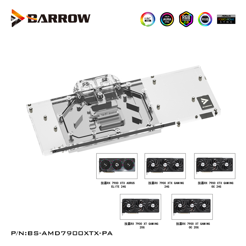 Barrow GPU-Wasserblock für Gig – Rx 7900 Xt 20Gb Bewertung und Preis
