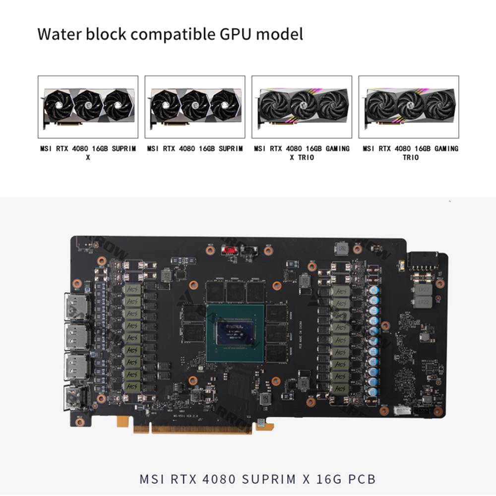 BARROW BS-MSG4080M-PA Wasserkü – Rtx 4080 Water Cooling Block Bewertung und Preis