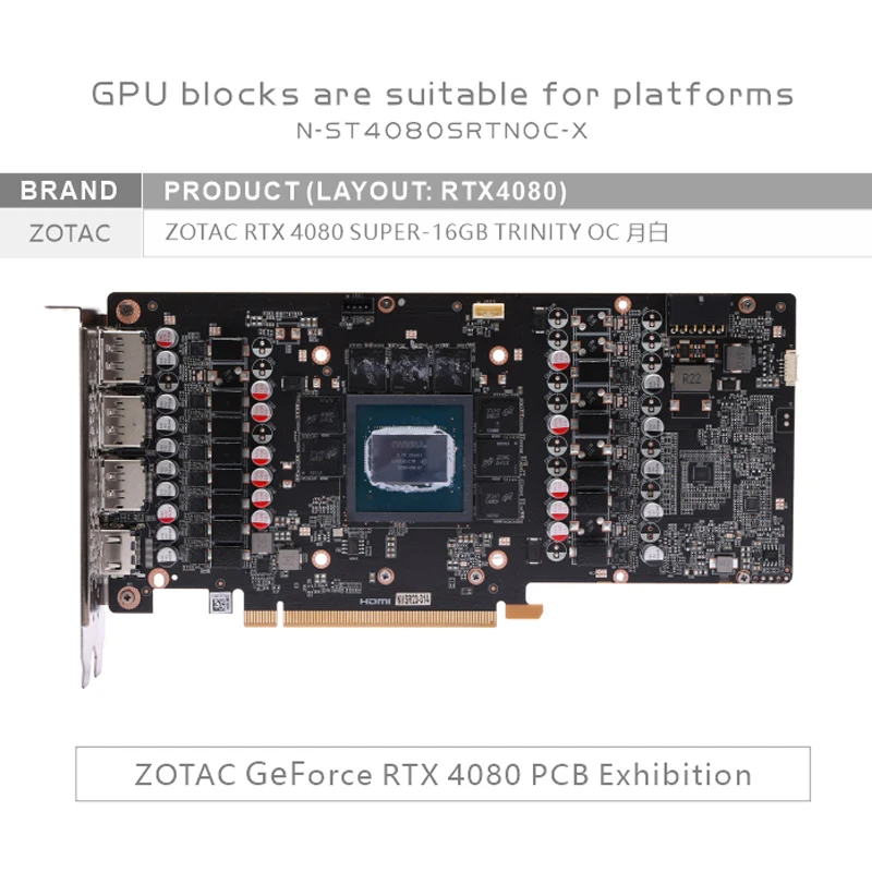 Bykski GPU-Block für ZOTAC RTX – Rtx 4080 Water Cooling Block Bewertung und Preis